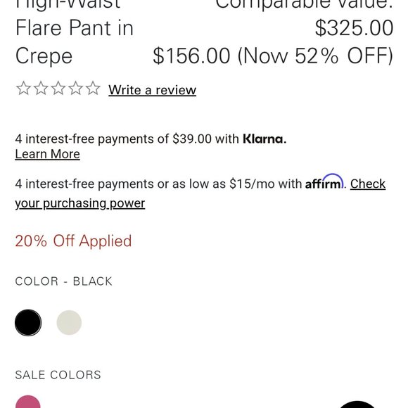 THEORY size 8 black crepe new without tags pants - Picture 2 of 9